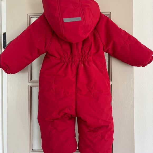 Zara Snowsuit - Red with Star Pattern 12-18mo - Picture 5 of 5
